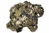 Gleaming Pyrite Crystal Cluster - Peru #106858-1